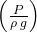 \left(\frac{P}{\rho\;g}\right)