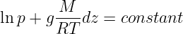 Integrating hydrostatic equilibrium