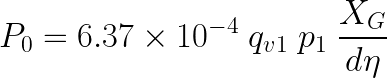 Power required by the blower or adiabatic compressor, for the gases having a value of k other than k =1.395