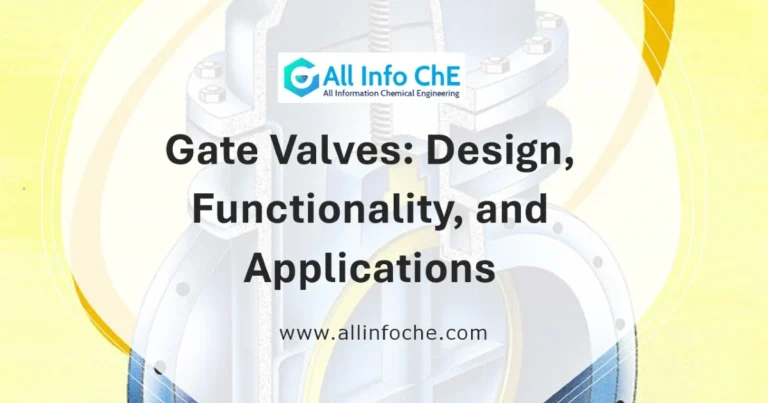 Diagram of a gate valve, showing the valve body, gate, and actuator mechanism used to control the flow of fluids by lifting or lowering the gate.